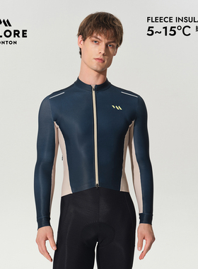 VALORE简越秋冬抓绒长袖上衣户外公路自行车防风保暖透气外套男士