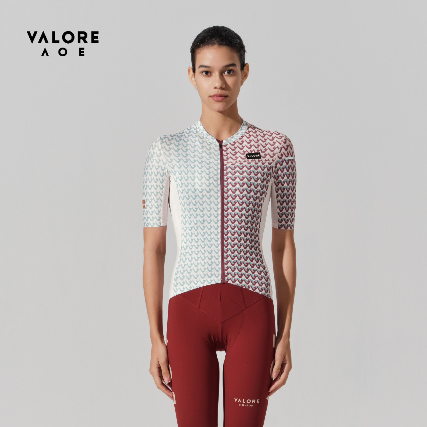 VALOREAOE短袖上衣女款春夏季凉感山地公路车骑行服26新款幻格迹