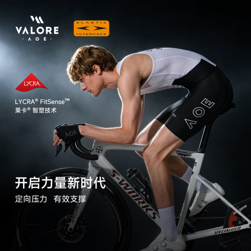 AOE双箭头200密度专业背带骑行裤