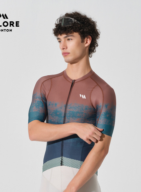 VALORE夏季新款透气速干山地公路车AOE骑行服色褪短袖上衣服男士