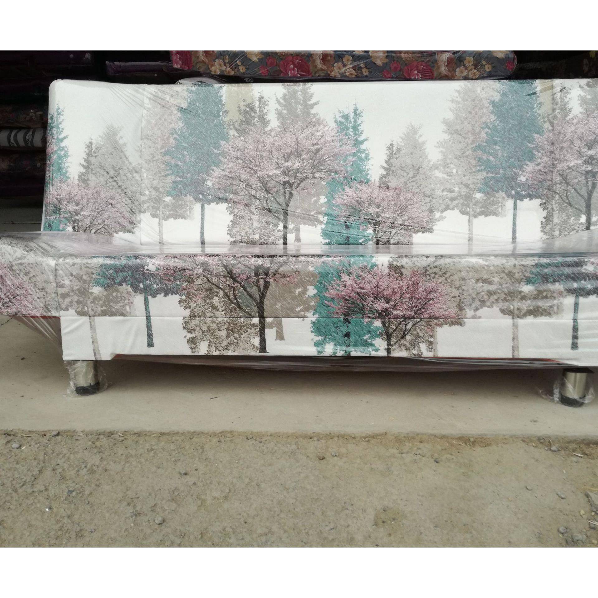 客布艺约沙发床可人折叠单懒小沙ZMW发 休闲沙发椅 可折叠简厅能