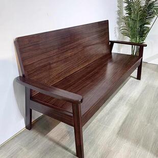 全实木沙发冬夏两用简约小户型家用民宿三人位公寓沙发出租房沙发