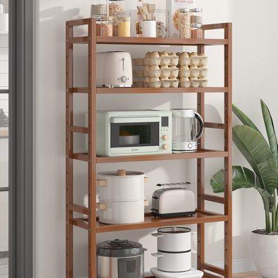 微波炉墙架锅盖架厨房微蒸烤一体机置物家用橱柜支架简易烤箱落地