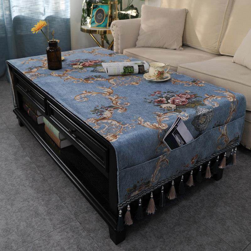 欧式客厅茶几桌布布艺盖巾长方形家用台布垫子电视柜防尘套罩盖布,居家布艺,桌布,淘宝优惠券,粉丝福利购,淘宝优惠卷