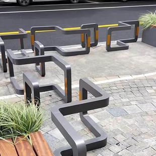 商业街景观隔离护栏 步行街人行道电动车禁入车挡 机非隔离护栏