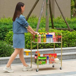 生态板摆摊小推车可折叠出摊夜市专用小推车货架寿司小吃车露营车