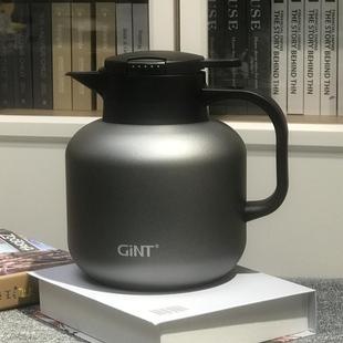 180真空保温壶316L钢中式 嘉特6562 咖啡壶家用会议办公室1.8L纯色