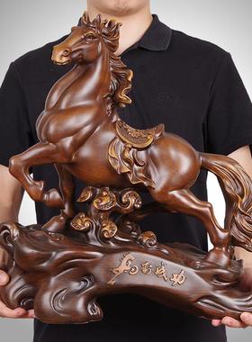 马到成功摆件家居客厅生肖马工艺品办公室书房乔迁开业树脂礼物