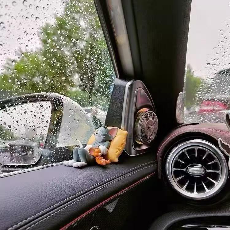 【下单立减30】猫和老鼠车载摆件汤姆杰瑞汽车摆件小玩偶挚友