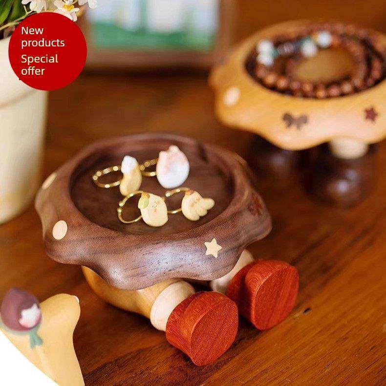 裙子托盘储存小托盘可爱的饰品珠宝钥匙珠宝时尚基础桌面实木礼物,收纳整理,收纳盘,淘宝优惠券,粉丝福利购,淘宝优惠卷