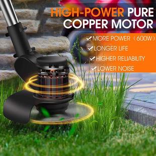 行家纯电动割草机家小型除草机手用持锂割草机多功电NIM能充电式