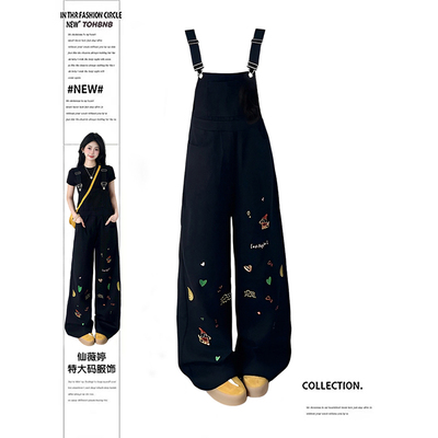 大码女装设计感街头辣妹风连体裤