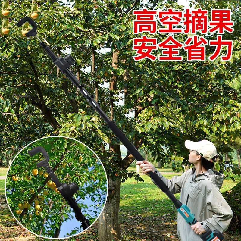 电动伸缩摇果机采摘机专用打山杏木瓜核桃板栗枣子山茱萸采摘神器