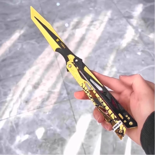 影锋蝴蝶折刀三角洲怜悯之刀北极星赤枭爪子刀弹簧弹射模型可伸缩