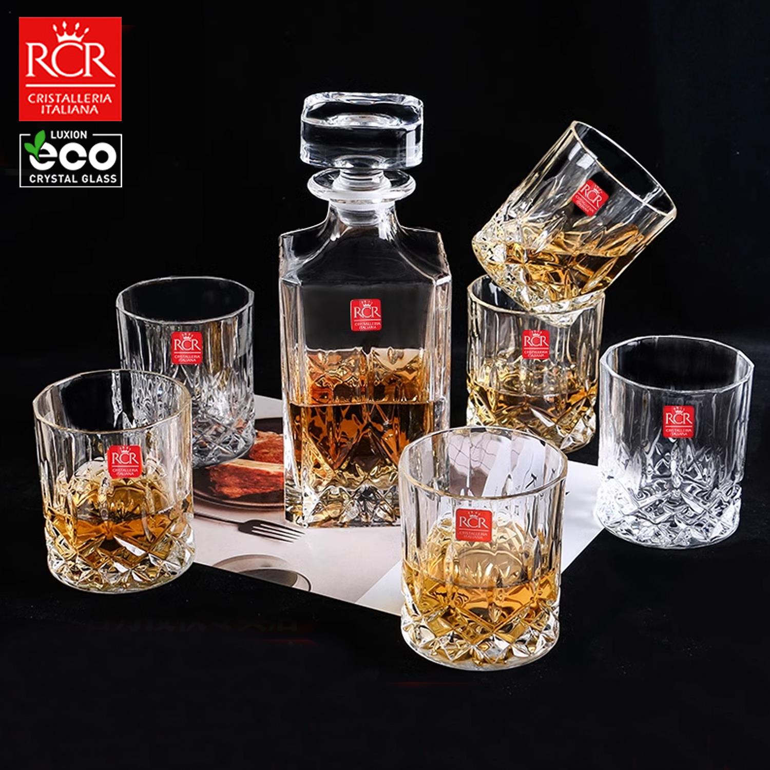 意大利进口RCR傲柏水晶玻璃烈酒洋酒威士忌杯酒具酒樽 套装醒酒器