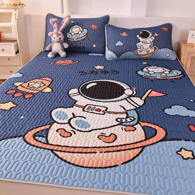 太空宇航员冰丝乳胶凉席床垫子儿童男孩夏天凉席学生宿舍薄款席子