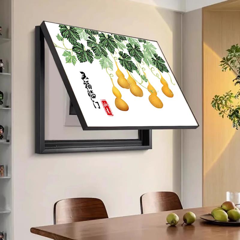 电表箱装饰画客厅装饰画多媒体箱遮挡配电箱电闸箱开关餐厅弱电箱