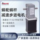 42步進電機直角雙出軸渦輪蝸桿齒輪減速機微型馬達金屬大扭矩