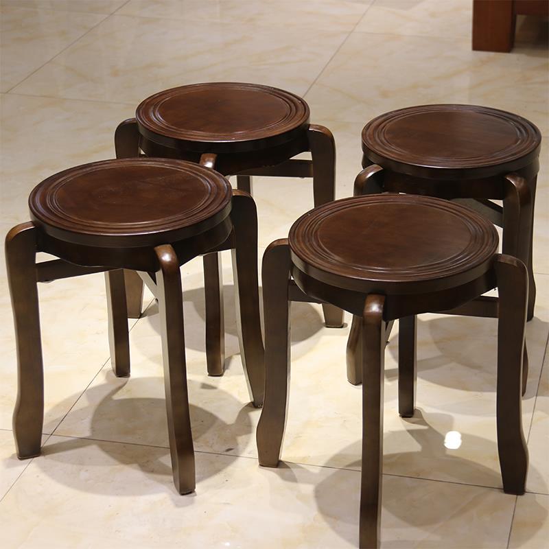 包邮家用小凳子实木凳圆凳时尚板凳餐桌凳创意餐凳凳木凳子实木矮