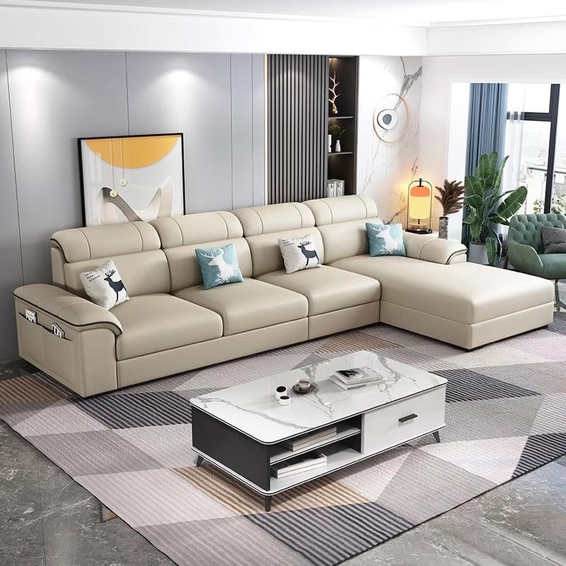 北欧布艺沙发客厅2025新款小户型现代简约贵妃家用猫抓科技布沙发