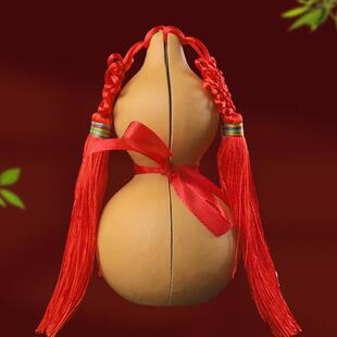 天然合卺葫芦酒杯中汉式婚礼和合交杯酒道具中国结喜庆鸳鸯葫芦瓢