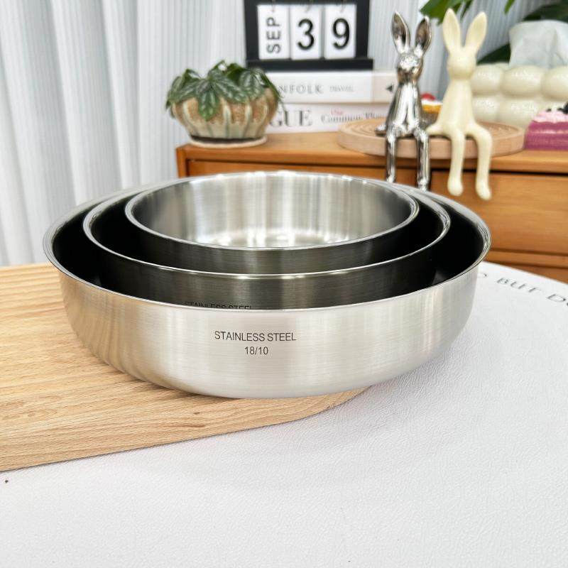 304不锈钢大圆盘蒸年糕凉皮蒸盘水果盘子盛海鲜深盘面皮锣烤盘