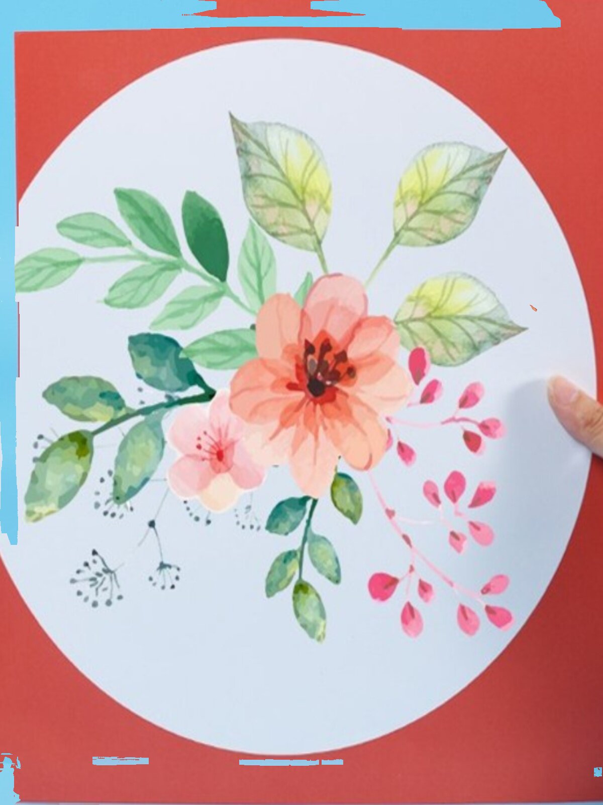 包邮镜片纸圆形彩色卡纸绘画纸圆面素描彩铅用纸美术画画卡纸画纸