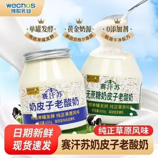 网红同款内蒙古特产维聪赛汗苏内蒙古奶皮子老酸奶传统单罐发酵