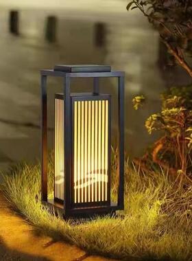 LED草坪灯简约中式庭院景观灯现代户外公园立柱灯花园别墅落地灯