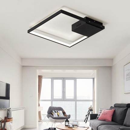 北欧吸顶灯创意大气卧室客厅正方形灯具个性led书房玄关家用灯饰
