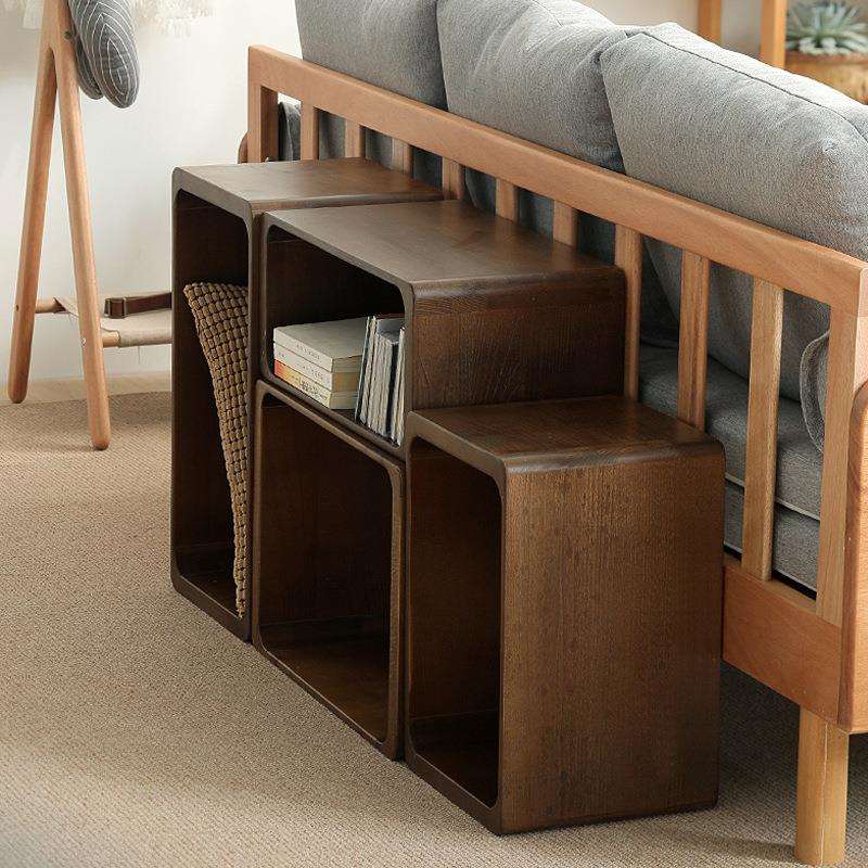 自由组合格子柜创意边几角几自由组合书架储物柜方格柜子实木新品