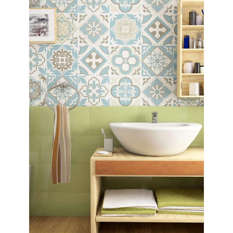 复古欧式厨房墙纸灶台墙面耐高温防油污卫生间防水壁纸自粘墙贴画