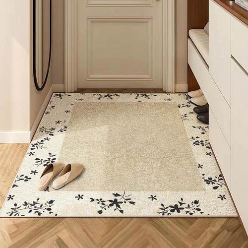 入户门地垫轻奢法式新款覆古中古客厅家用卧室门口地毯可裁剪脚垫