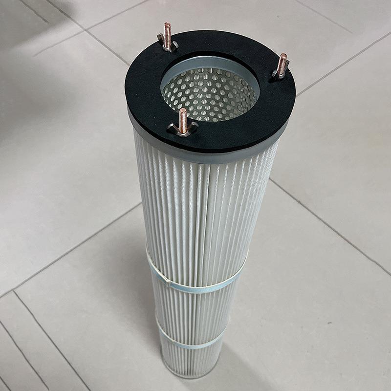 除尘滤筒阻燃覆滤膜芯涂EIQ装喷抛丸机滤筒集粉器尘防砂静电过滤