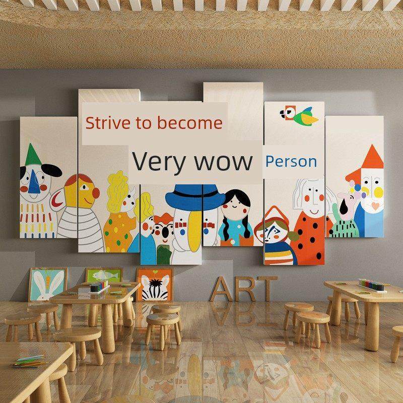 美术教室墙面装饰幼儿园绘本馆环创成品画室布置培训机构文化墙贴,家居饰品,文化墙贴,淘宝优惠券,粉丝福利购,淘宝优惠卷