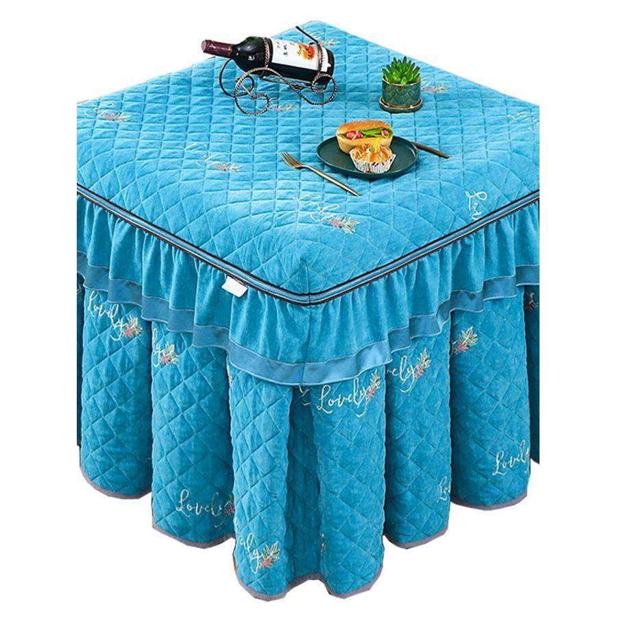 新款加厚麻将机围罩家用冬季电烤桌套罩正方形烤火取暖器桌面罩套