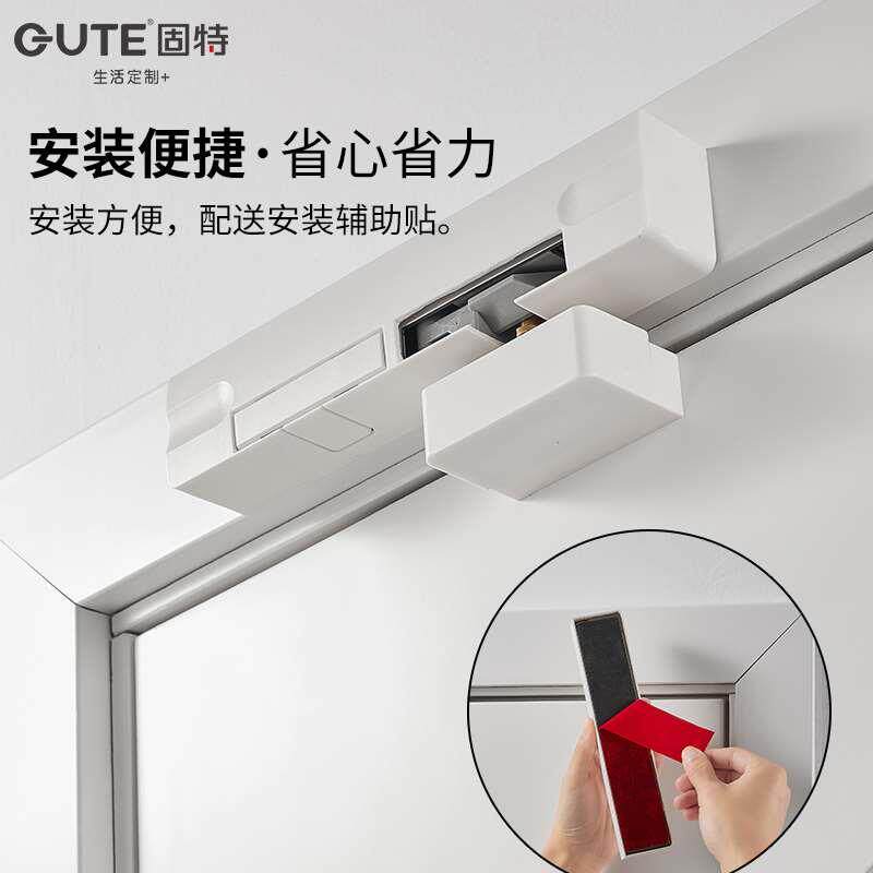 固特房门阻尼缓冲器木门平开门外开隐形门家用关门静音液压闭门