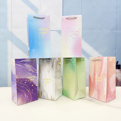 小清新保温杯礼品袋回礼袋纸袋