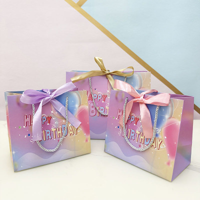 手提纸袋包装盒生日快乐礼品袋