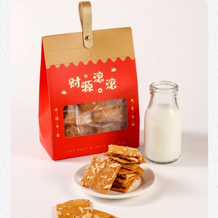 手工桃仁酥杏仁酥瓦片酥