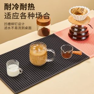 酒吧滤硅胶防滑隔热垫茶杯垫水垫吧台吧垫沥水杯垫茶杯酒杯垫垫垫