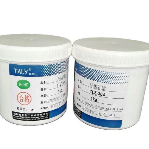 TALY/拓利导热硅脂TLZ－304CPU散热膏导热系数1.4白色1公斤/桶