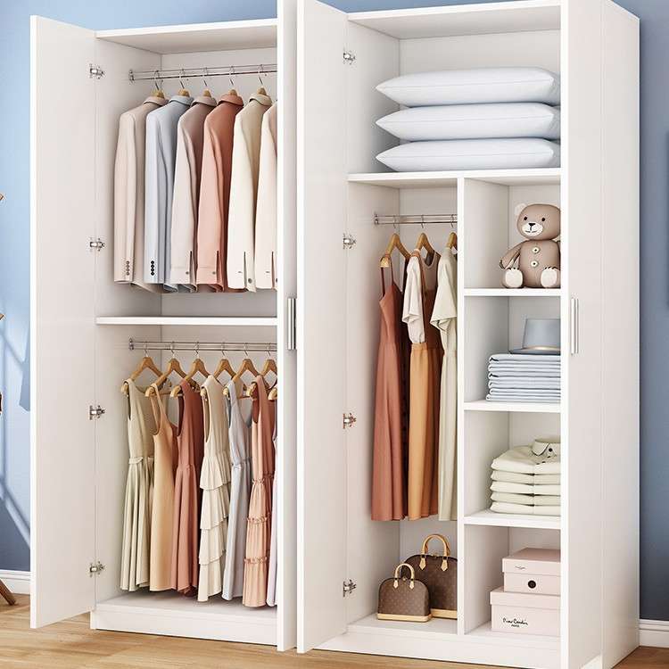 衣柜家用卧室出租房用儿童实木质小户型简易收纳简约现代储物柜子