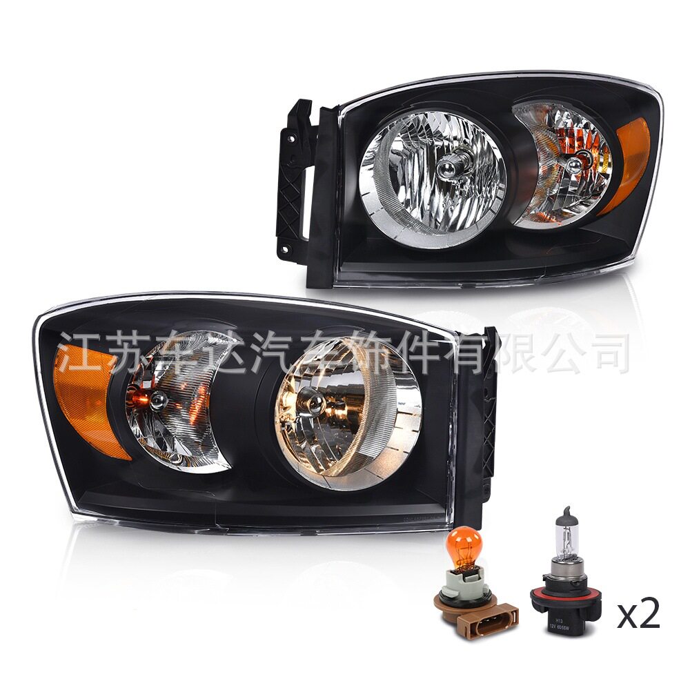 皮卡车大灯适用于道奇公羊 06-09 Dodge Ram 1500 2500 3500