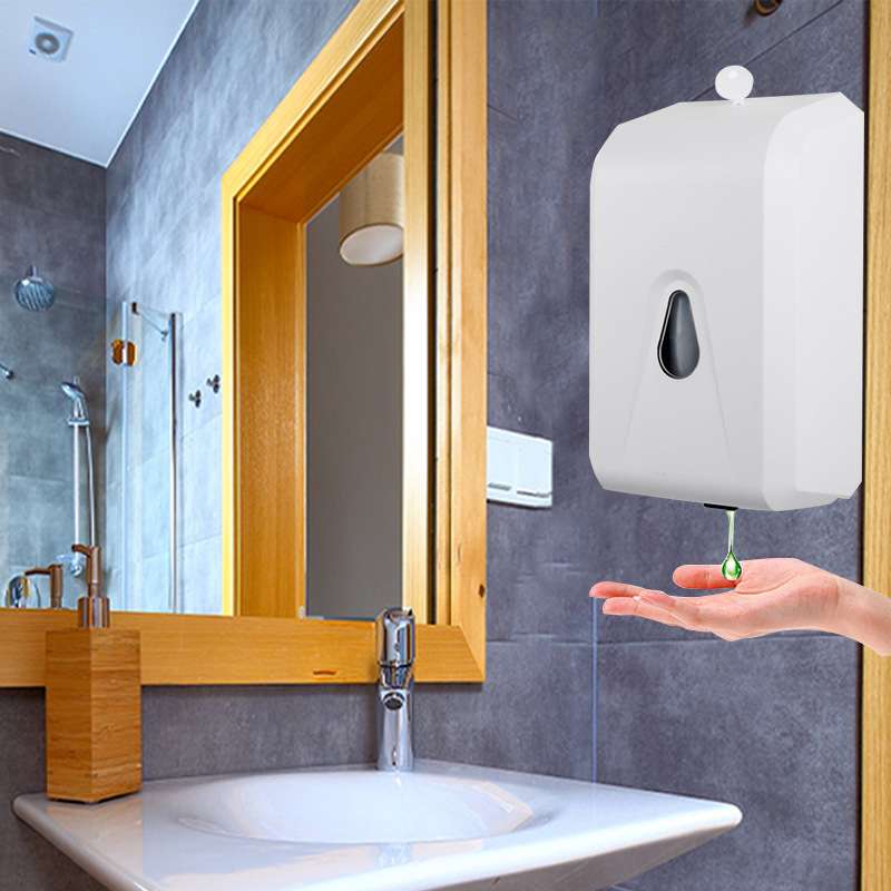 现货供应感应皂液器1300ml免接触壁挂式手部消毒器洗手液机给皂器