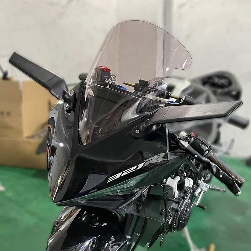 适用凯越321RR加高前挡风风挡玻璃改装前挡风玻璃罩 竞技风挡