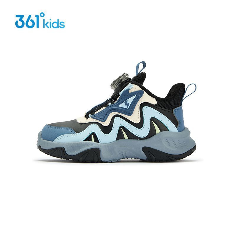 【商场同款】361童鞋男童旋钮扣棉鞋运动鞋冬季加绒保暖革面棉鞋