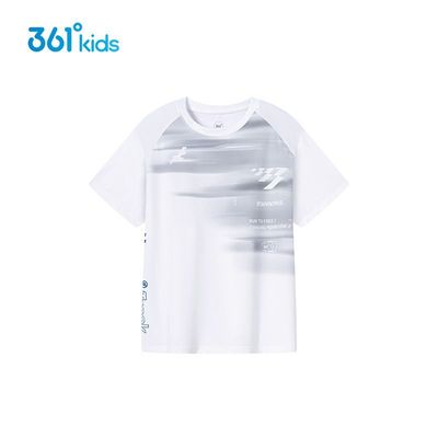 【商场同款】361°男童短袖针织衫2025夏季新款童装上衣冰肤科技