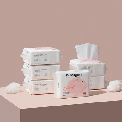 babycare婴儿手口棉柔巾新生儿宝宝婴幼儿干湿两用洗脸巾80抽6包
