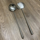 炒勺家用厨师专用炒菜勺长柄汤勺加厚炒菜勺手勺不锈钢分菜勺实心